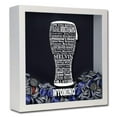 thumbnail image 6 of Torched Wyoming Beer Typography Shadow Box Wall Mount Decor 13"x13"x3" Gray, 6 of 8