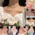 thumbnail image 2 of Collier Ras-du-Cou pour Femmes en Fausse Perle, Ras-du-Cou Perlé, Collier Élégant, Collier Rétro Délicat, Cadeau pour Épouse, Amie, Tenue Quotidienne, Fête, Rendez-Vous, Bijoux, 2 of 8