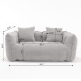 thumbnail image 6 of PORKISS Oversized Bean Bag Chair with 2 Pillows, Giant Large Loveseat Bean Bag Chair Couch for Adults Teens, Chenille Fabric Sofa, Grey, 6 of 12