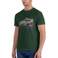 thumbnail image 4 of ONETECH Vintage Racing Mens Graphic T Shirt 100% Cotton Round Neck Tee Dark Green, 4 of 8