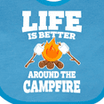 thumbnail image 4 of Inktastic Life is Better Around The Campfire Boys or Girls Baby Bib, 4 of 4