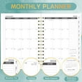 thumbnail image 3 of 2026-2030 Monthly Planner - 5 Year Planner/Calendar 2026-2030 Spiral Bound, Jan. 2026 - Dec. 2030, 6.3" x 8.4", Twin-Wire Binding + Tabs - Green, 3 of 9