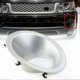 thumbnail image 3 of Car Front Bumper Fog Lamp Light Bezel Frame Left Right For Land Rover Range Rover Sport 2010 2011 2012 2013 Silver ABS Plastic, 3 of 5