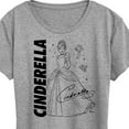 thumbnail image 3 of Disney Princess - Cinderella Sketch - Women's Short Sleeve Graphic T-Shirt, 3 of 5