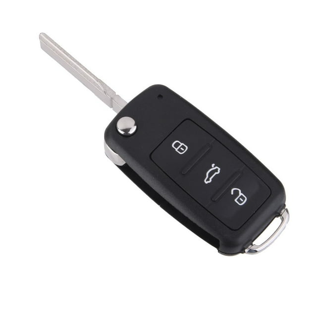 Carcasa de 3 para Llave de Puerta, Hoja Sin , Carcasa para GOLF MK6 DIY Yotijar Caso del llavero