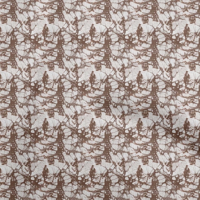 oneOone Velvet Brown Fabric Aian Batik Sewing Craft Projects Fabric Prints By Yard 58 Inch Wide