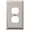 Polished Nickel, variant on Amerelle 163TTSB Moderne Wallplate 2 Toggle Steel Polished Brass 1-Pack