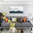 thumbnail image 4 of HFDF Canvas Wall Art for Living Room Misty Forests of Evergreen Coniferous Trees an Ethereal Landscape Modern Home Decor The bedroom wall art Stretched and Ready to Hang wall decor 10x8inch Framed, 4 of 7