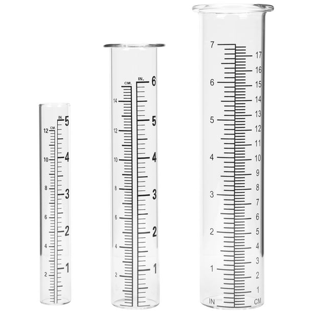 OUNONA Gauge Rain Replacement Glass Measuring Tool Container Tubes