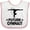 White and Pink, variant on Inktastic Future Gymnast Cute Girls Girls Baby Bib
