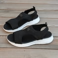 thumbnail image 4 of Dakaela Womens Orthopedic Sandals Ladies Recovery Sport Slip on Walking Shoes Comfortable Arch Support Summer Beach Casual Sandal for Plantar Fasciitis Black 6.5, 4 of 6
