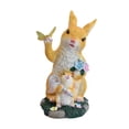 thumbnail image 4 of Estatua de Conejo Solar Diseño Realista Adorno de Jardín Resina Figura Iluminada Animal Adecuada para Decoración de Hogar Terraza Balcón Entrada Amarillo, 4 of 8