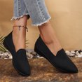 thumbnail image 4 of EKVAHL Women's Orthopedic Slip‑On Loafers, Breathable Soft Mesh Upper Casual Flats, Wide Width Comfort Dress Loafers Black, 4 of 5
