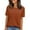 Coffee, variant on Stylish Mesh Panel Patchwork T-Shirt for Women Breathable Short Sleeve Top with Unique Cutout Design XXL Size Black