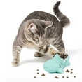 thumbnail image 2 of Interactive Cat Slow Feeder Toy Fish Shape Durable Silicone Teething Chew Dispenser Puzzle Game For Indoor, 2 of 4