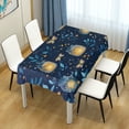 thumbnail image 4 of Yayeee Tablecloths 54" x 72" Rectangle Wrinkle Resistant Party Table Cover, Blue Fireflies Pattern, 4 of 8
