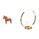 thumbnail image 1 of Figura Decorativa De Caballo Dalecarlian Sueco Para Estantería, Entrada O Vitrina. Incluye Soporte De Hierro Para Botellas De Vino, Organizador Y Expositor., 1 of 8
