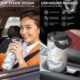 thumbnail image 5 of Modern 30oz Handheld Travel Tumbler with Handle – Double Wall Stainless Steel Insulated Cup, Flip Straw Lid, Leak-Proof & BPA-Free for Hot and Cold Drinks – Durable Coffee & Juice Mug Black, 5 of 7