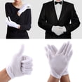 thumbnail image 2 of Guante De Trabajo Blanco, 12 Pares Guantes De Inspección Blancos, Guante De Algodón Ligero Y Cómodo, Aplicable Al Uso De Etiqueta, Inspección, Instrumentos De Precisión, Etc. Ecomeon  no, 2 of 4