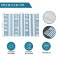 thumbnail image 5 of Oceans Shells Corals Placemats Set of 6,Wipeable Washable Table Mats for Dining Tables, Light Blue Stripes Place Mats for Kitchen Event Party Tabletop Decor, 5 of 9