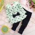thumbnail image 1 of POINTERTECK Toddler Kid Girls Clothes Set Long Sleeve Round Neck Top Cotton Pants Outfits Set 2-5Y, 1 of 3