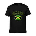 thumbnail image 5 of T-shirt Jamaica Flag Text  Soft Cotton Adult Heat-Transfer Graphic T-Shirt - 180g Breathable Fabric, Unisex Summer Casual Wear with Durable Heat-Printed Design, 5 of 10