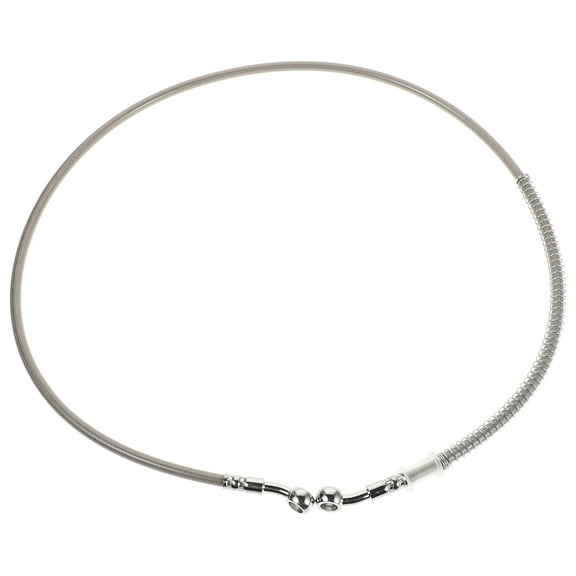 OFFIGAM motorcycle brake hose Hydraulic Oil Hose Silver 1Pack DIY Users