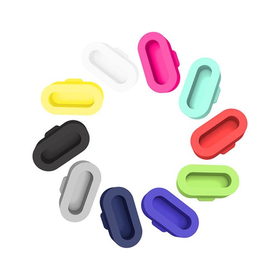 Worgeous Silicone Dust Plug for Charger Port Protection Compatible with Garmin Watches Green 10pcs