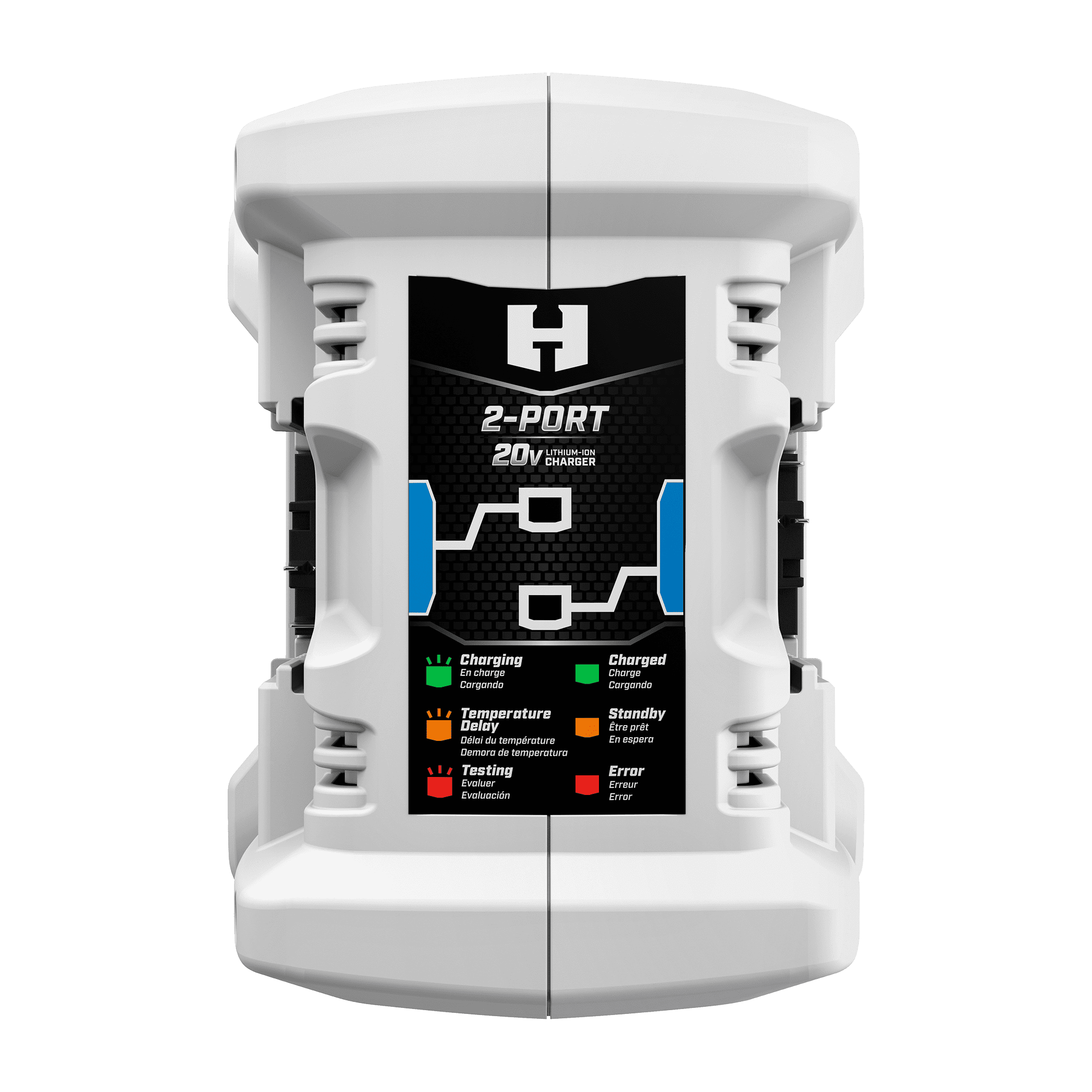 HART 20 Volt 3-Amp Dual Port Fast Charger (Batteries Not Included)