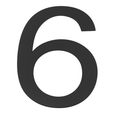Uxcell 6 House Numbers Self-Adhesive for Outside Stick On 6" x 3.8", 1 Pcs
