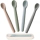 thumbnail image 1 of Juego de 4 cucharas de silicona para bebés Moonkie para autoalimentación, 1 of 9