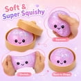 thumbnail image 3 of Pelota antiestrés Squishies Crossunx Dumpling morado, 3 of 8