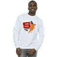 thumbnail image 1 of DC Comics Mens Shazam Fury Of The Gods Sticker Spam Sweatshirt, 1 of 3