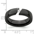 thumbnail image 7 of Edward Mirell Black Ti .10ct Diamond 6mm Band, 7 of 7