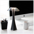 thumbnail image 2 of Designer Table Lamp Rechargeable Touch LED Table Lamp - Dimmable Titanium USB Bedside Lamp 3W Cordless Desk Lamp with Battery and Lampshade, 2 of 5
