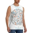 thumbnail image 2 of Disketp Floral With Rabbits Sleeveless Tshirts For Men, Muscle Shirts For Men Dry Fit Tank Top-Xx-Large, 2 of 8