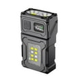 thumbnail image 2 of BKER Small Flashlight Rechargeable Compact Pocket Work Light Mini EDC Torch With 6 Modes COB Side Light Digital Display Worklight, 2 of 7