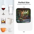 thumbnail image 5 of Leather Coasters with Heat-resistant for Drinks, Charming Garden Patio Cup Coasters Cup Pad Mat for Tabletop Protection, Coffee Table, Office Desk and Housewarming Gift, 5 of 5