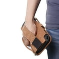 thumbnail image 2 of PU-Leather Protective Case Compatible with Nintendo Switch OLED with Multi-Card Slot & Stand & Wristband Rope-for Switch OLED-Brown, 2 of 6