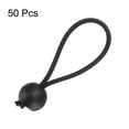 thumbnail image 3 of Uxcell 50Pcs Ball Bungee Cords 4" Heavy Duty Bungee Cord Balls for Tent Camping Holding Wire and Hoses, Black, 3 of 6