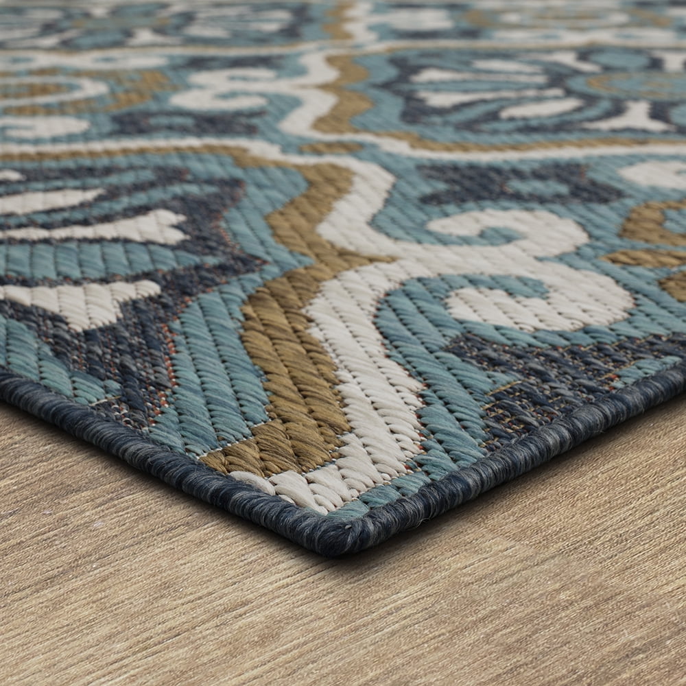 Mohawk Home Positano Outdoor Area Rug, Blue, 10' x 13'