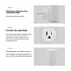 thumbnail image 3 of Protector Voltaje Refrigerador Lavadora Electrodomésticos blanco, 3 of 5