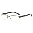 thumbnail image 2 of Opvise Men Blue Light Blocking Glasses Half Frame Clear View Strong Hinge Transparent Eye Protection Bluelight Glasses Spectacles Eyewear Grey, 2 of 7