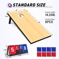 thumbnail image 2 of Juego Cornhole Boards de luueen de 4 x 2 pies con pufs, funda y marcador, 2 of 9