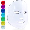 thumbnail image 1 of Máscara de terapia de luz LED, rejuvenecimiento de la piel con luz de fotones de 7 colores para blanquear el cuidado diario, reduce el acné, el enrojecimiento y las arrugas Sesiones ilimitadas, 1 of 5