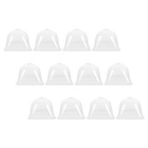 Hemoton 12pcs Plastic Plants Cloche Dome For Garden And Flower Pot Protection Clear Dome For Humidity Control And Greenhouse Covers