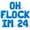 Blue, variant on Letter Balloons - OH FLOCK IM 24 16" Inch Alphabet Letters Foil Mylar Balloon 24th Birthday Party Banner (Purple)