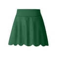 thumbnail image 6 of Girls' Skorts Skirts Built-in Shorts Athletic Scallop Skorts Uniform Tennis Golf Running 4-14 Years Kids Summer Clothes (9 Years, Green), 6 of 6