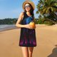thumbnail image 3 of Balery Futuristic Purple Panther Vestidos de verano para mujer con estampado: vestido holgado sin mangas, vestido playero informal y cómodo para días calurosos., 3 of 7