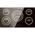 thumbnail image 2 of K&H German Designed 5 Burner 36 inch Built-in Kitchen Stove Top Electric Radiant Ceramic Kitchen Cooktop Touch Control 240V 9600W CE36-10208, 2 of 7